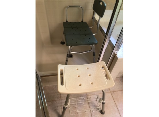 Two Shower Chairs For The Elderly Or Handicapped