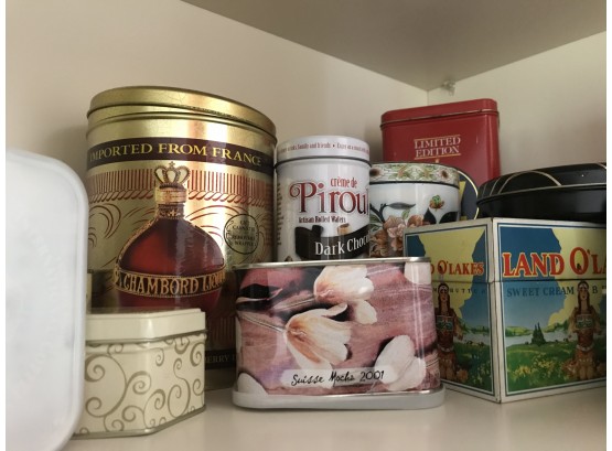 Assorted Tins And Recipe Cards