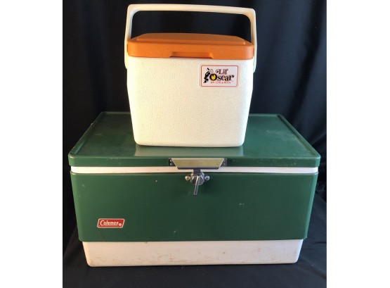 Two Coleman Coolers