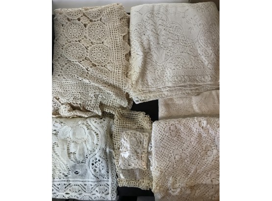 Assorted Lacy Linens