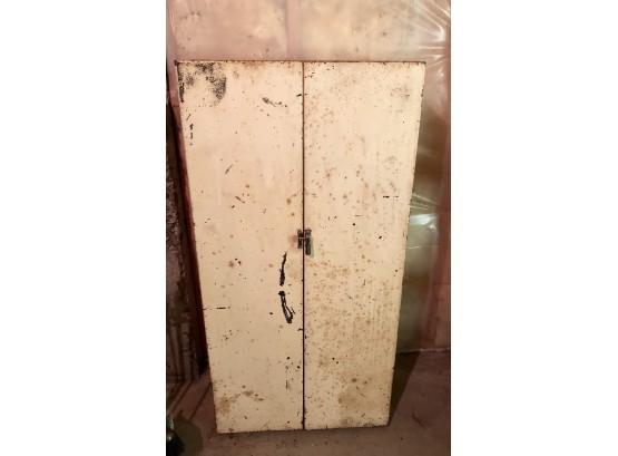 Old Metal Storage Cabinet Found In Basement