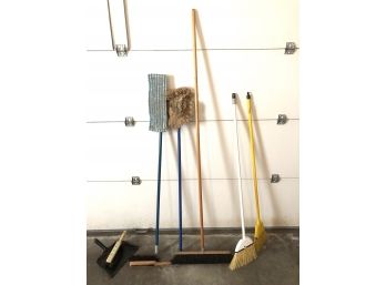 Brooms/mops Etc. Found In Garage
