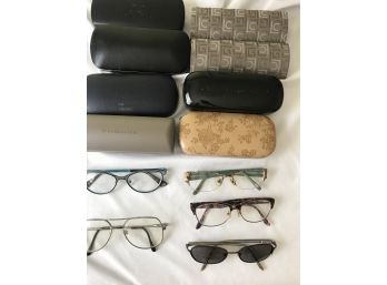 Lot Of Glasses/reading And Prescription And Cases.
