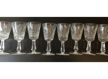 8 Waterford Kenmare  Claret Wine Glasses