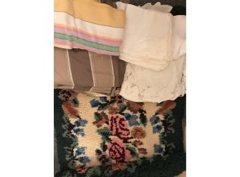 Linens, Curtains, Hooked Rug