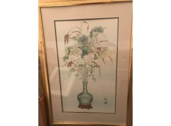 Large Framed Art, Silk Poppies