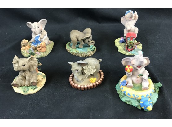 Collection Of Elephant Sculptures
