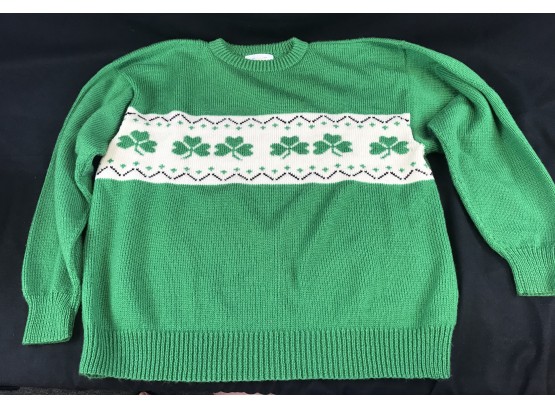 Original Knitted Sweater Shamrocks