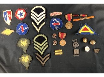 World War Two Metals, Patches, Ribbons, Pins