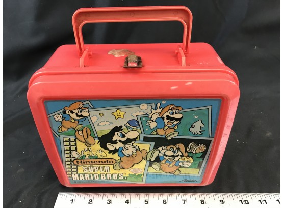Vintage Plastic Lunchbox - Nintendo Super Mario Brothers, Aladdin, No Thermos