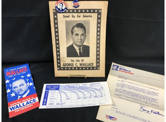 George Wallace For President Memorabilia And Buttons