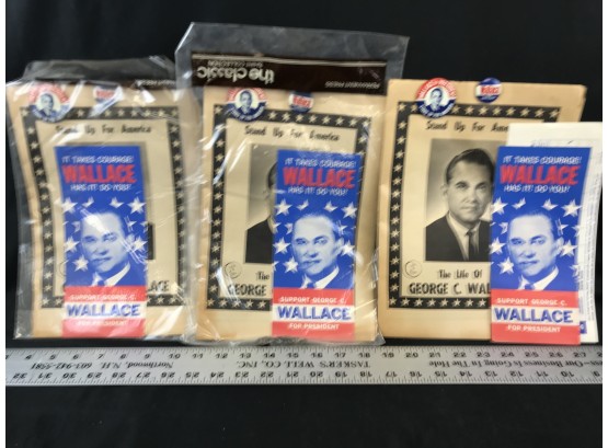 3  Wallace For President Campaign Packets Lot 3