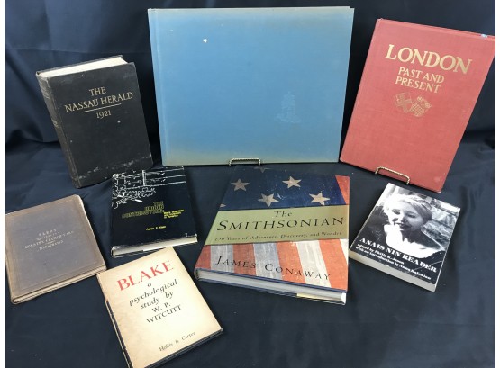 Lot Of Vintage Books, The Smithsonian, North By Northeast, London Past And Present, And More