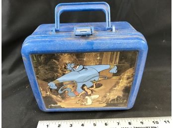 Vintage Plastic Lunchbox - Aladdin, Disney, No Thermos