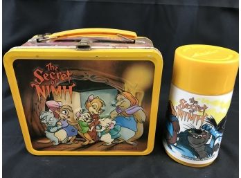 Vintage Metal Lunchbox - The Secret Of Nimh, With Thermos