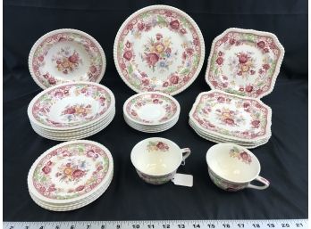 Johnson Brothers Winchester Partial China Set, Made In England