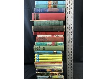2 Feet Of Books, Some Classics, Some Children’s And Old Leather Scrapbook