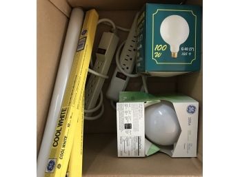 Assorted Lightbulbs/surge Protectors