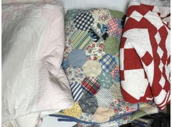 Assorted Quilts For Twin Beds.