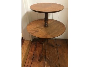 Two Tier Table, Colonial Style