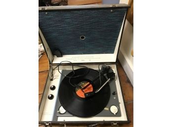 Vintage Sears Record Player, Stereo Compatible Model Number 7268