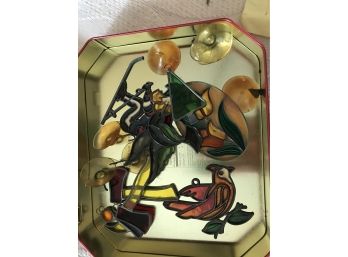 Vintage Window Sun Catchers/Russell Stover Candy Box