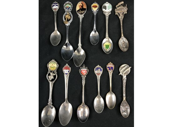 Lot 3 Of 12 Souvenir Spoons