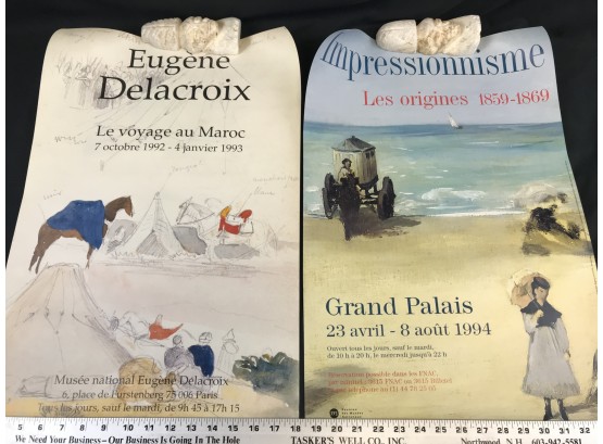 2 French Museum Posters 1993 And 1994