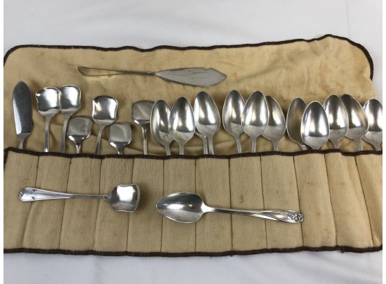 Silver Plate Teaspoons And Sugar Spoons, Rogers
