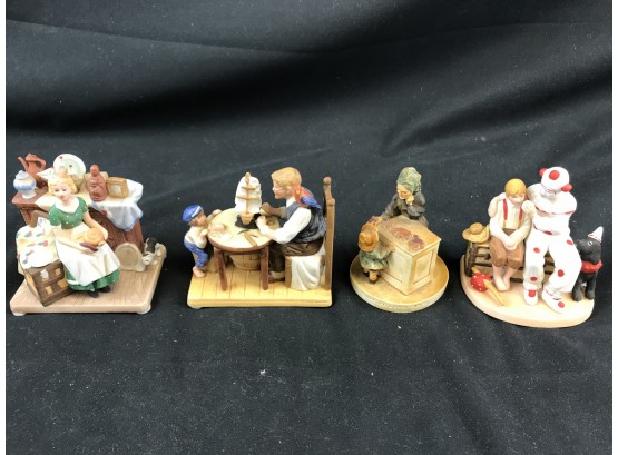 4 Pieces, Inspired By Norman Rockwell’s Art, Dreams In The Antique Shop, For A Good Boy, The Penny Shop