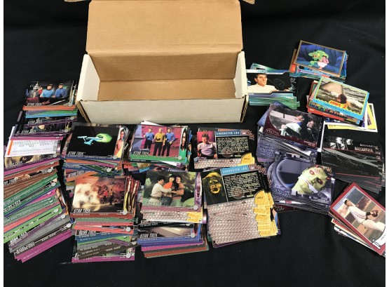 Various Box Of Collector Cards, Star Trek, Angel, Galactica, Darius