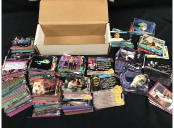 Various Box Of Collector Cards, Star Trek, Angel, Galactica, Darius