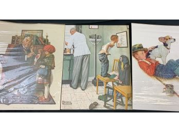 Three Norman Rockwell Prints  11 X 14