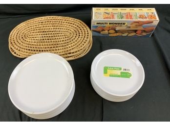 Plastic Dishes/placemats/kitchen Mandolin