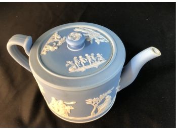 Pale Blue Wedgwood Jasperware  Teapot