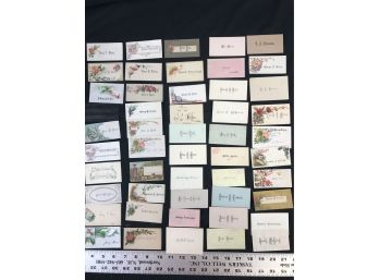 Lot 6 - 50 Antique Personal Calling Cards