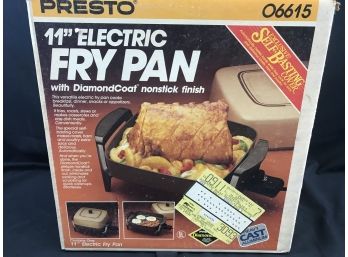 Presto 11 Inch Electric Fry Pan,, Looks New In Box, Untested