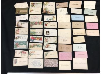 Lot 4 - 50 Vintage Personal Calling Cards