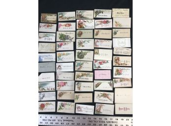 Lot 7 - 50 Antique Personal Calling Cards