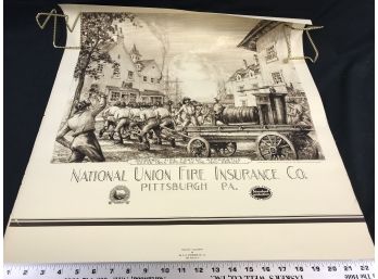 National Union Fire Insurance Company Pittsburgh PA Poster, #2 Modern Fire Fighting Apparatus