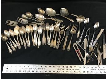 Silver Plated Utensil Miscellaneous Lot