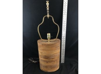 Heavy Solid Wood Lamp, No Shade