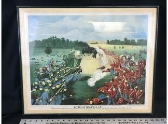 Battle Of Ridgway Print, 1986 Approximate Size 25 X 21 1/2”