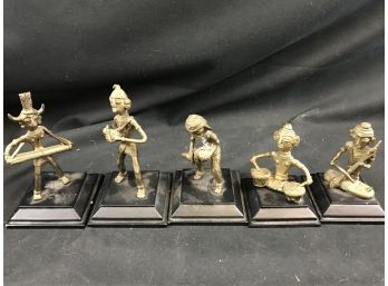 Five Brass Musical Figures From India