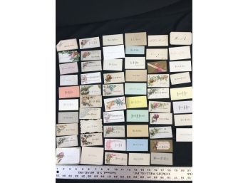 Lot 8 - 58 Antique Personal Calling Cards
