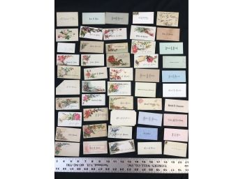 Lot 5 - 50 Antique Personal Calling Cards