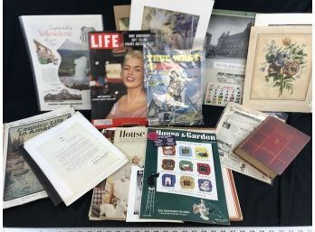 Lot Of Vintage Magazines, And Rice University Letters