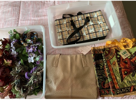 Assorted Decorative Items/ Bags