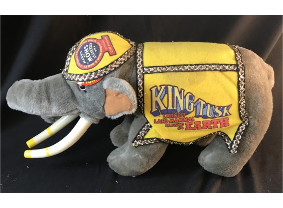 Plush King Task Elephant