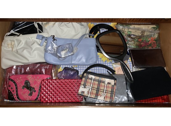 Assorted Small Purses, Belts, More